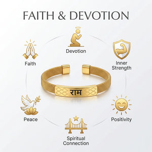 Ram Kada Bracelet (IGP Premium Gold Plating)