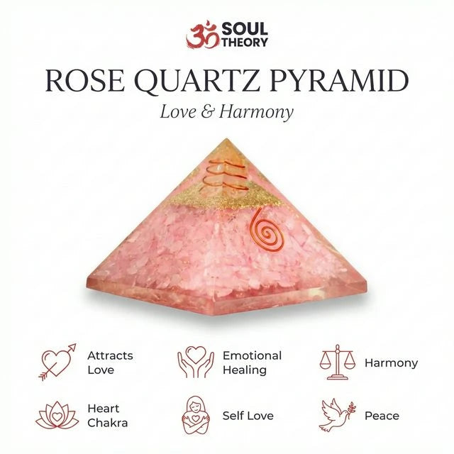 Rose Quartz Pyramid – Love, Harmony & Emotional Healing Stone