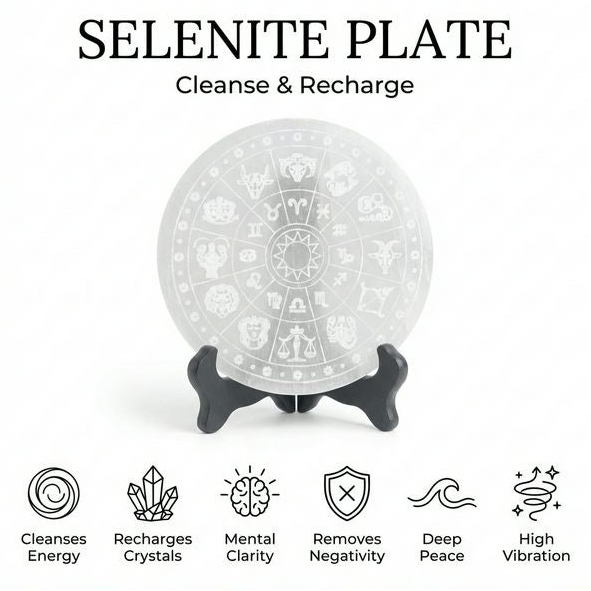 Selenite Crystal Recharging Plate