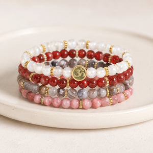 Change 4 mm crystal bracelet stack - close product detail