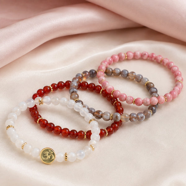 Change 4 mm crystal bracelet stack - silk styling photograph