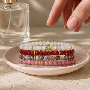 Change 4 mm crystal bracelet stack - everyday-use styling photograph