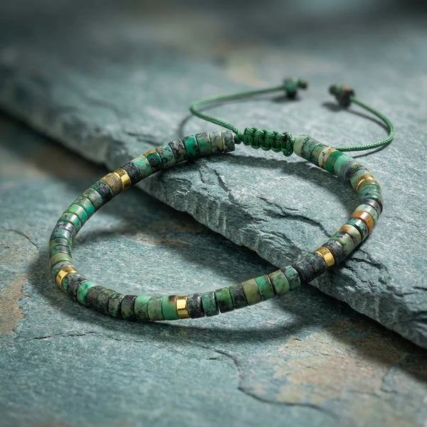 African Turquoise Natural Stone Bracelet – Stone of Evolution & Strength — Soultheory certified