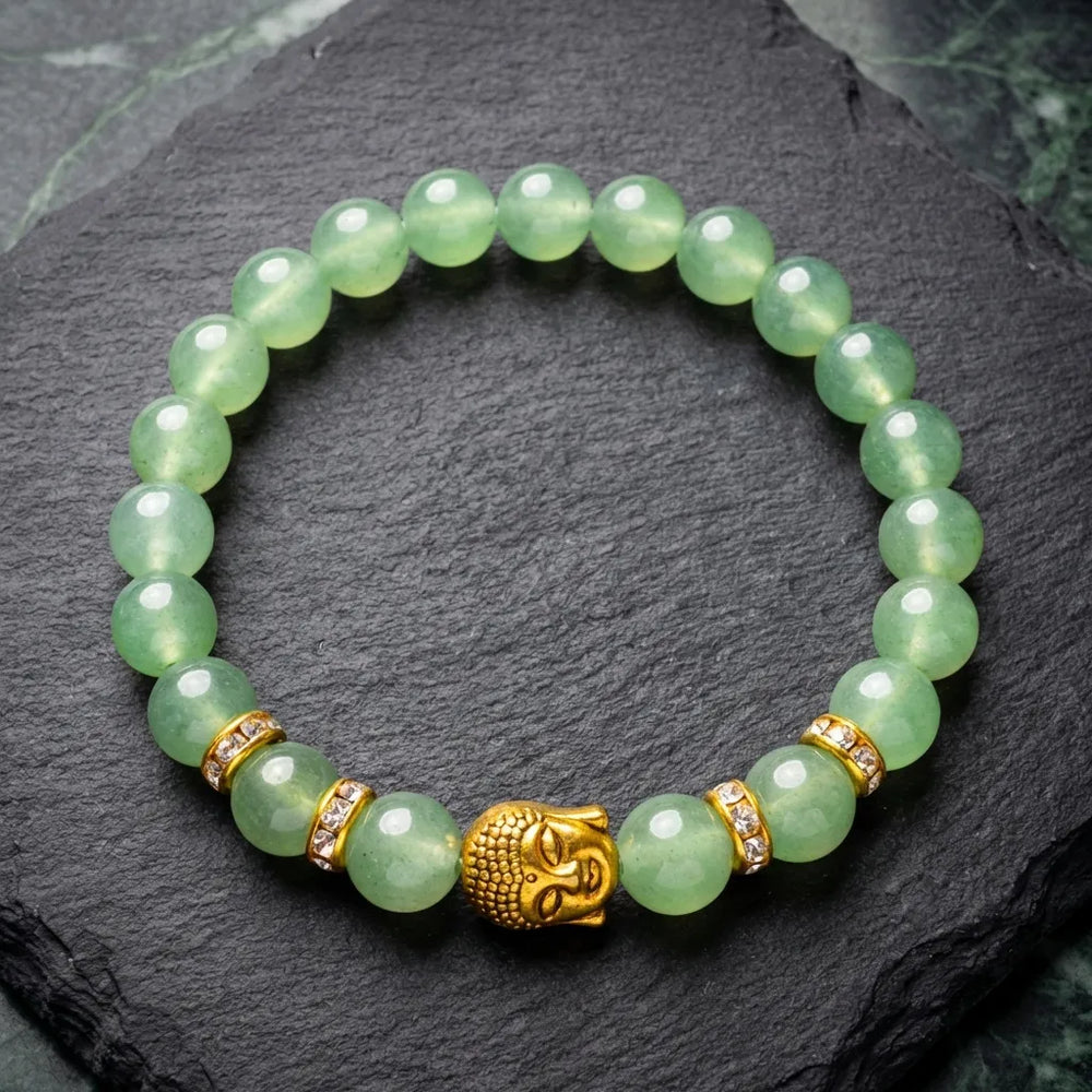 Green Aventurine Natural Buddha Stone Bracelet