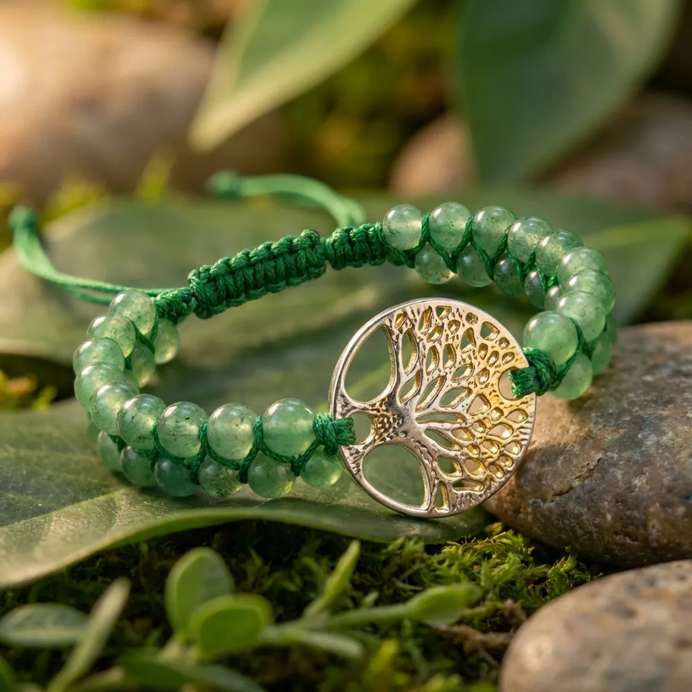 Green Aventurine Tree of Life Bracelet