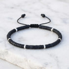 Black Onyx Natural Stone Bracelet for Stone of Protection, Strength & Focus