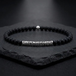 Black Onyx Matte Natural Stone Bracelet