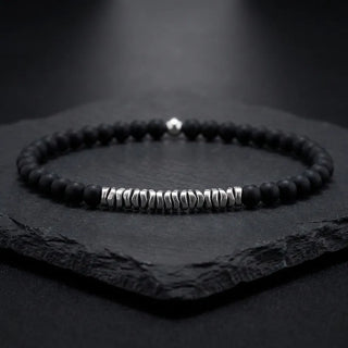Black Onyx Matte Natural Stone Bracelet