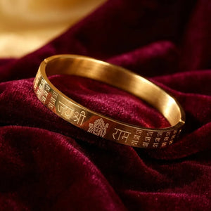 Jai Shree Ram Kada (IGP Premium Gold Plating) — Soultheory certified