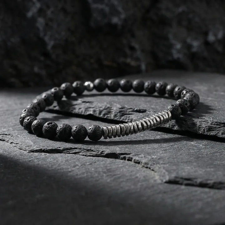 Lava Rock Natural Stone Bracelet - Soultheory certified