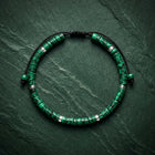 Malachite Natural Stone Bracelet for Stone of Protection, Transformation & Inner Strength