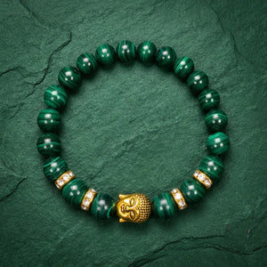 Original Malachite Natural Stone Buddha Bracelet