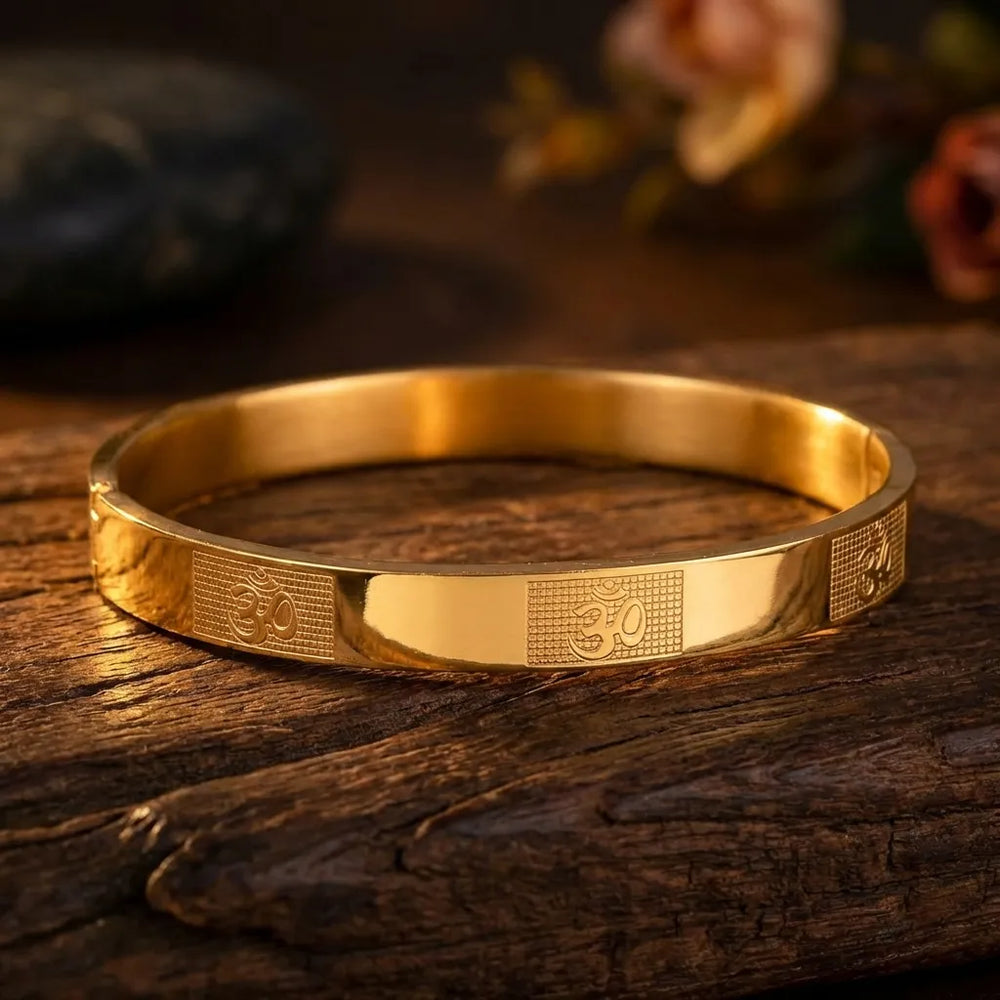 Om Kada Bracelet (IGP Premium Gold Plating)