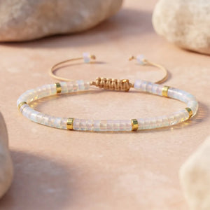 Opal Natural Stone Bracelet for Inspiration, Emotional Balance, and Creativity