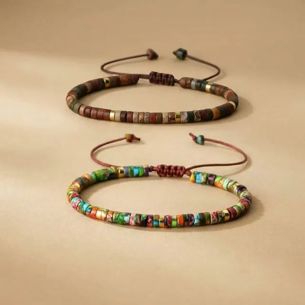 Picasso x Multi Imperial Jasper Emotional Balance Healing Bracelet
