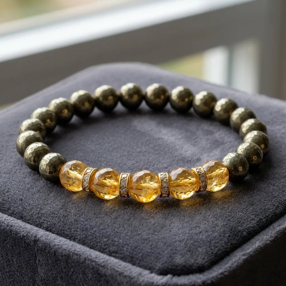 Pyrite and Citrine for Wealth & Abundance