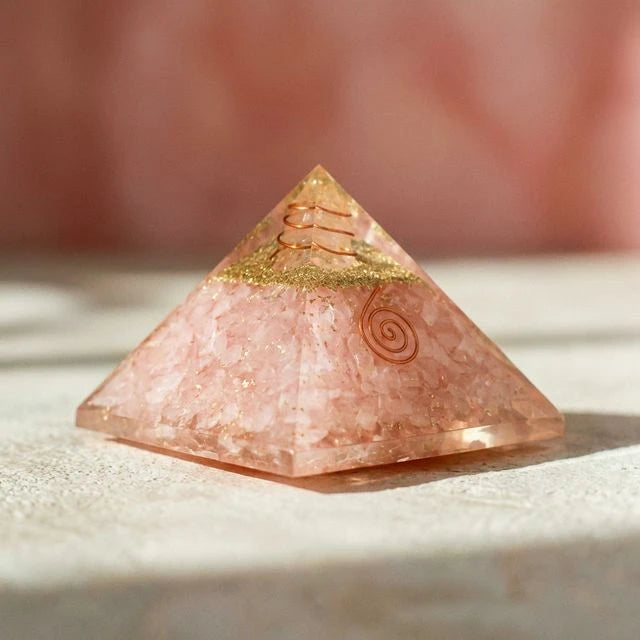Rose Quartz Pyramid – Love, Harmony & Emotional Healing Stone