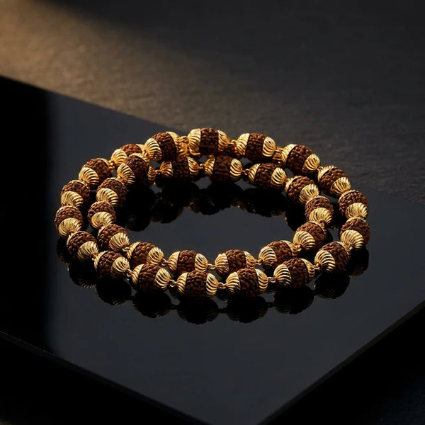 Rudraksha Mala Modern Gold Plated - packaging