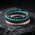 Scorpio Zodiac Energy Stone Stack of 4 Bracelet