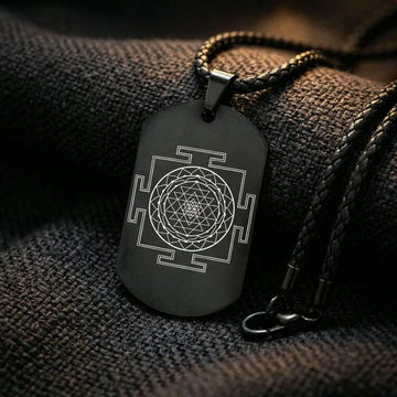 Prosperity Shree Yantra Tag Necklace Locket