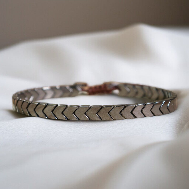 Hematite Black Arrow Bracelet