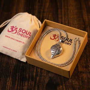 Krishna Vasudevaya Mantra Shankh Pendant Necklace