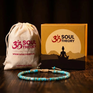 Blue imperial Jasper Natural Stone Bracelet For Stress Relief, Protection, and Spiritual Growth