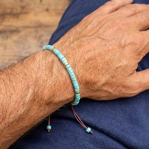 Turquoise Natural Stone Bracelet For Healing, Protection, and Inner Peace