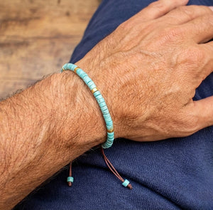 Turquoise Natural Stone Bracelet For Healing, Protection, and Inner Peace