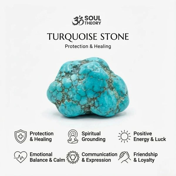 Turquoise Natural Stone Bracelet For Healing, Protection, and Inner Peace