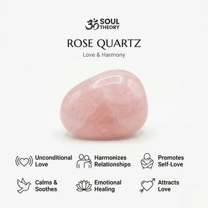 Rose Quartz Natural Stone Bracelet for Love, Compassion, and Emotional Healing — worn on wrist