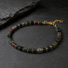 Indian Agate Bracelet with Golden Hematite - Natural Balance Bracelet