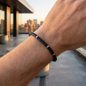 Black Onyx Natural Stone Bracelet for Stone of Protection, Strength & Focus — image 5