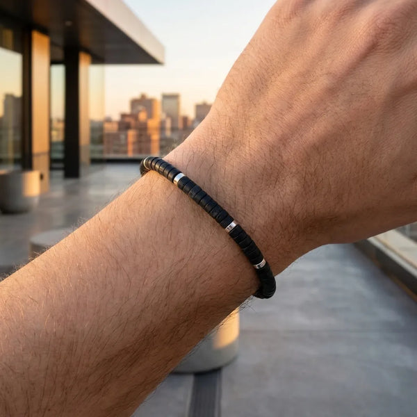 Black Onyx Natural Stone Bracelet for Stone of Protection, Strength & Focus — image 5