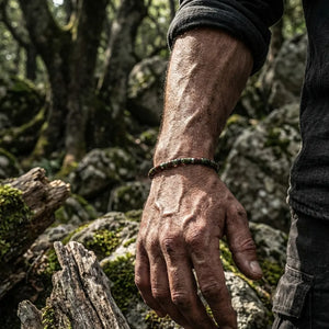 Dragon Bloodstone Natural Stone Bracelet for Courage, Strength, and Vitality