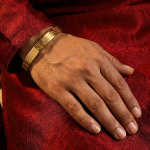 Jai Shree Ram Kada (IGP Premium Gold Plating) — detail view