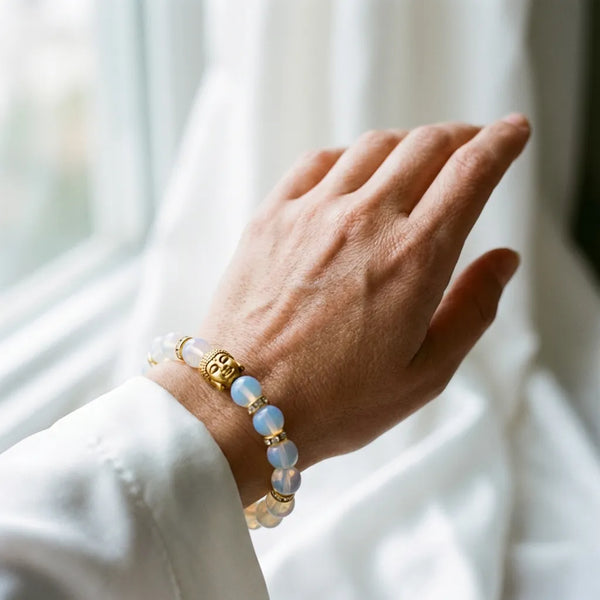 Opal Natural Stone Buddha Bracelet