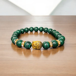 Original Malachite Natural Stone Buddha Bracelet
