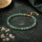 Green Aventurine Bracelet with Golden Hematite - Natural Luck Bracelet