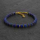 Lapis Lazuli Bracelet with Golden Hematite - Natural Wisdom Bracelet