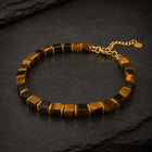 Tiger Eye Bracelet with Golden Hematite - Natural Confidence Bracelet