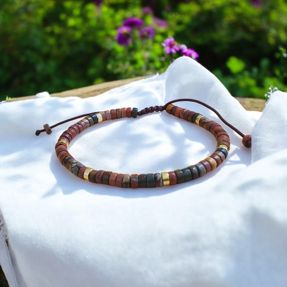 Picasso x Multi Imperial Jasper Emotional Balance Healing Bracelet