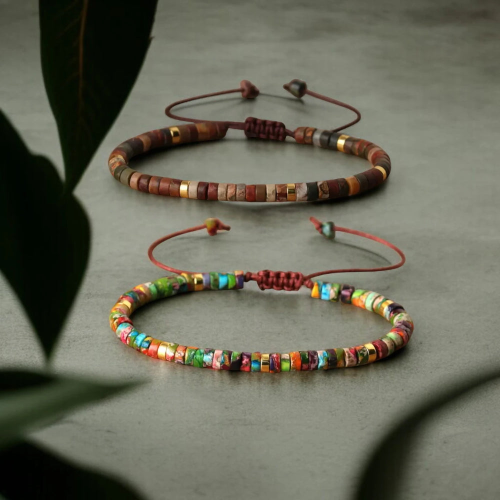 Picasso x Multi Imperial Jasper Emotional Balance Healing Bracelet