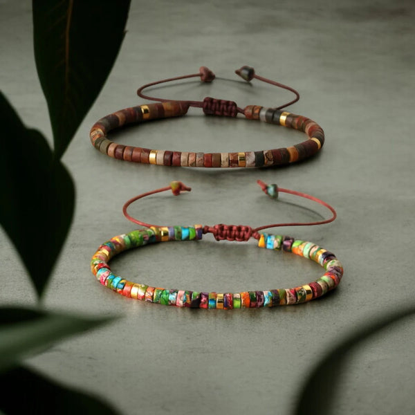 Picasso x Multi Imperial Jasper Emotional Balance Healing Bracelet