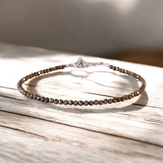 Raw Pyrite Anklet - Wealth | Confidence | Good Fortune