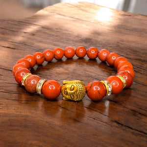 Red Jasper Natural Buddha Stone Bracelet