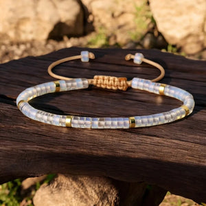 Opal Natural Stone Bracelet for Inspiration, Emotional Balance, and Creativity