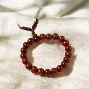 Red Sandalwood Bracelet x Red Sandalwood Meditation Mala Combo