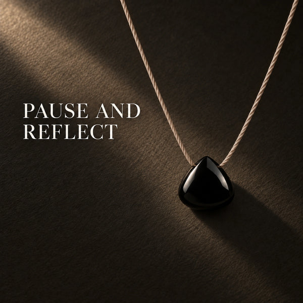Obsidian fine cord necklace 03 benefits