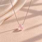 Rose Quartz Fine Cord Necklace